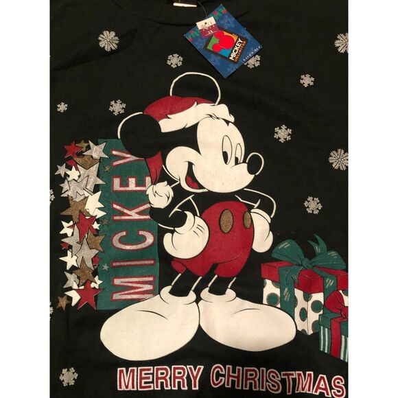 Vintage Mickey Unlimited Mickey Mouse Christmas Crewneck Sweatshirt 2XL - Picture 9 of 15
